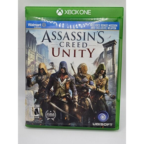 Assassins Creed Unity Xbox One Game Walmart Edition With Bonus Mission & Exclusi - Picture 2 of 6